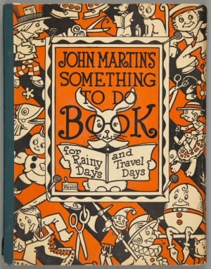 George Carlson's cover for JOHN MARTIN'S SOMETHING TO DO BOOK (1921)