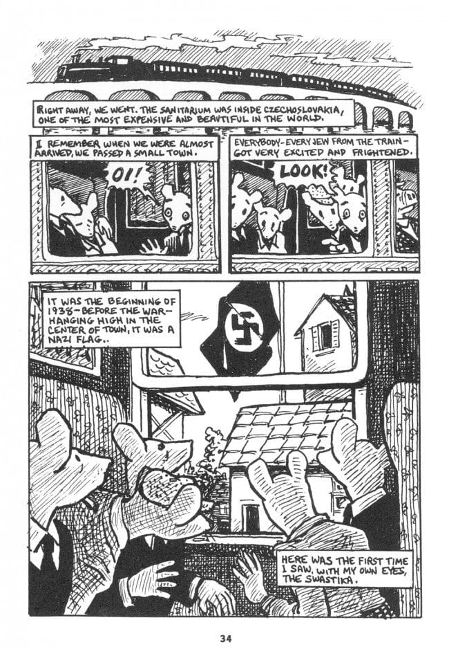 11. Art Spiegelman, page from Maus I. Copyright © 1973, 1980, 1981, 1982, 1983, 1984, 1985, 1986 by Art Spiegelman.  Used courtesy of Pantheon Books, an imprint of the Knopf Doubleday Publishing Group, a division of Random House LLC, used electronically by permission of The Wylie Agency LLC.