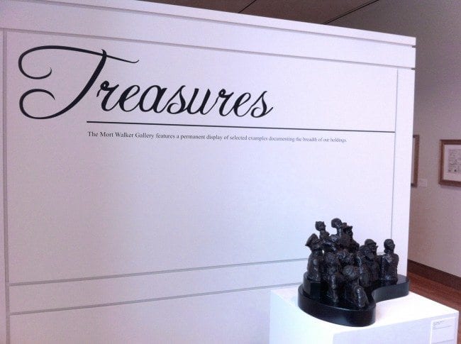 The Mort Walker Gallery, housing the permanent “Treasures” exhibit.