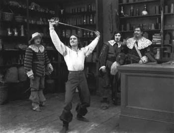 Douglas Fairbanks in The Three Musketeers (1921).