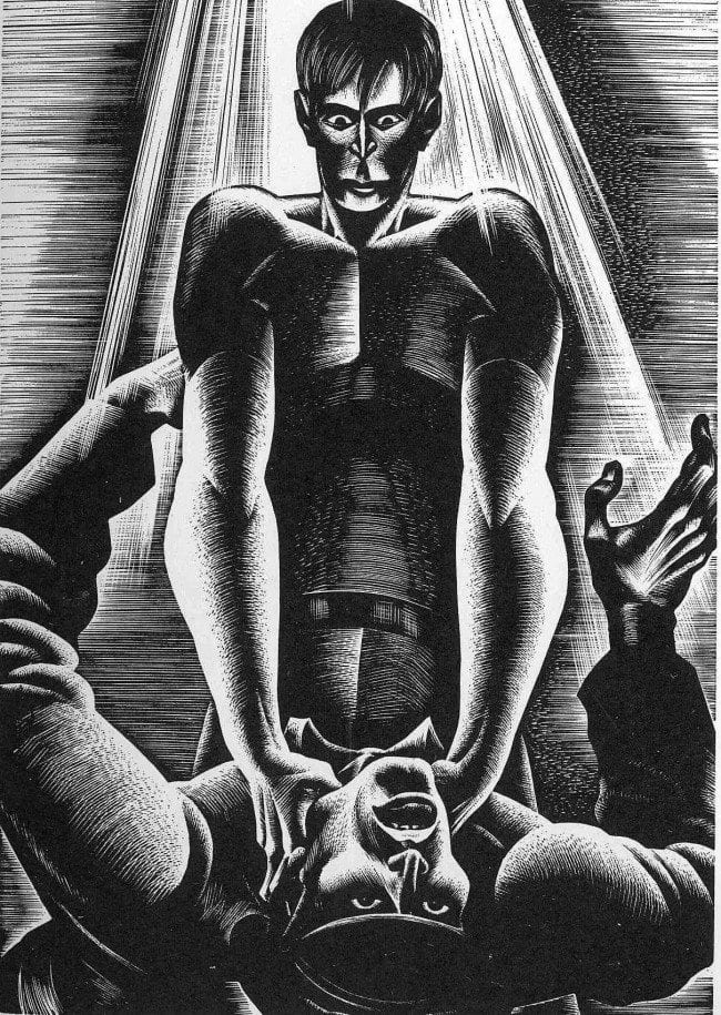 A page from Lynd Ward's WILD PILGRIMAGE (1932)