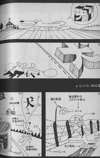 Sasaki Maki, The Dog Goes, Asahi Journal (January 18, 1970), page 2.
