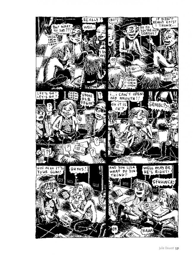 Julie Doucet "AN Happy Ending Nightmare" from Dirty Plotte #3 (1991)