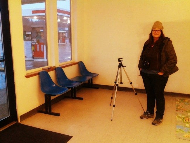 Louise Amandes, filming a scene in Bezango, WA (Photo credit: Steve Willis)