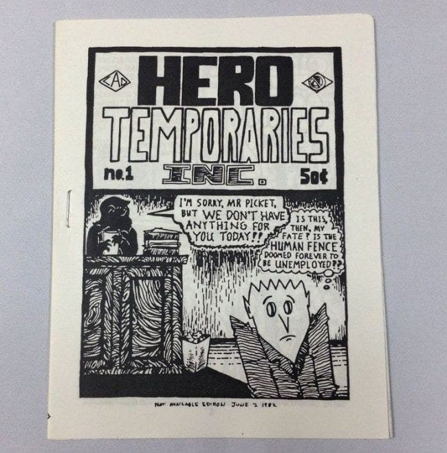 picture of Clark Dissmeyer's minicomic Hero Temporaries