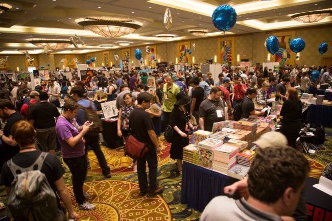 The Fantagraphics set-up at SPX. Photo credit: Meredith Rizzo/SPX.