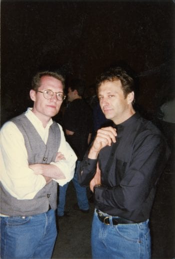 Thom Powers and Gary Groth, circa mid-1990s.