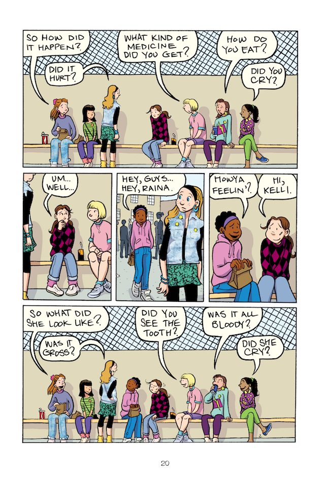 raina telgemeier smile falling scene