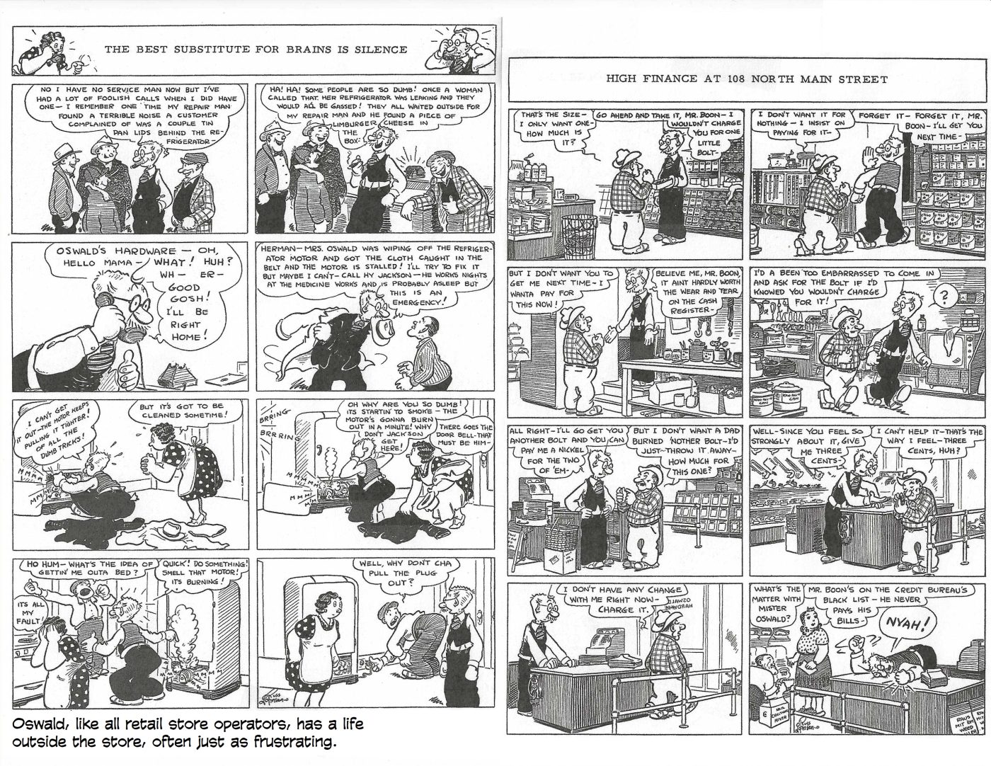 Mister Oswald and His Hardware Store Russ Johnson's Longrunning Comic