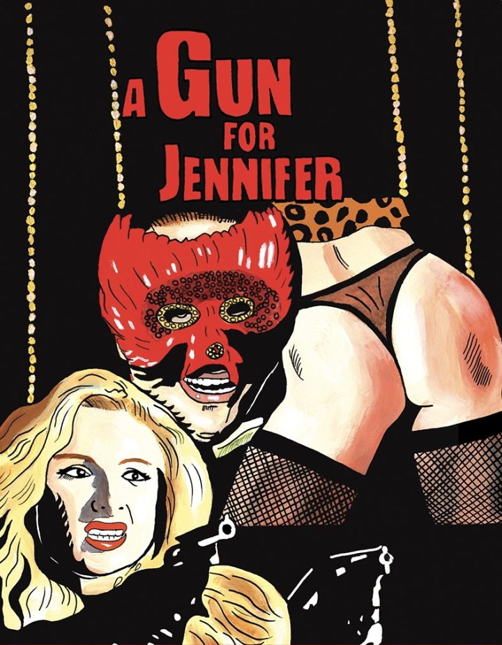 Blu-ray slipcover art for A Gun For Jennifer (Vinegar Syndrome collections)