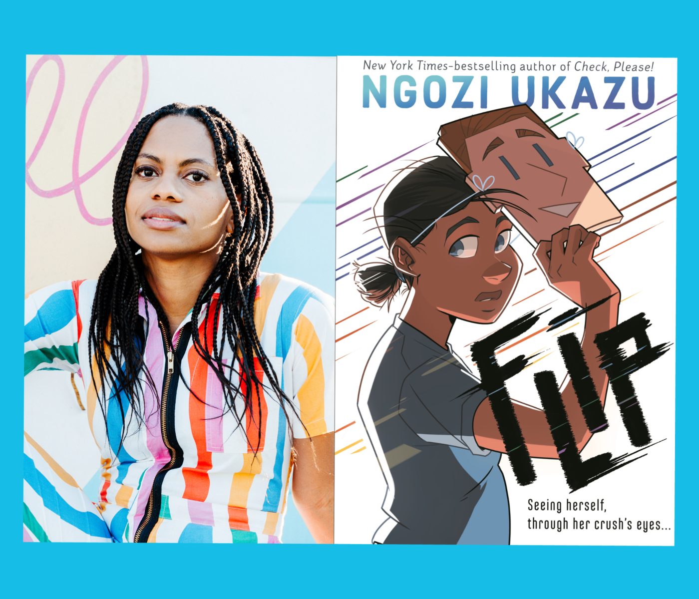 Love that Chi-Chi! Ngozi Ukazu scores a different type of body checking with her new book, Flip