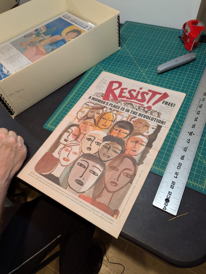 Resist! was a one-off tabloid publication made during the Woman's March in 2017. It was edited by Françoise Mouly.