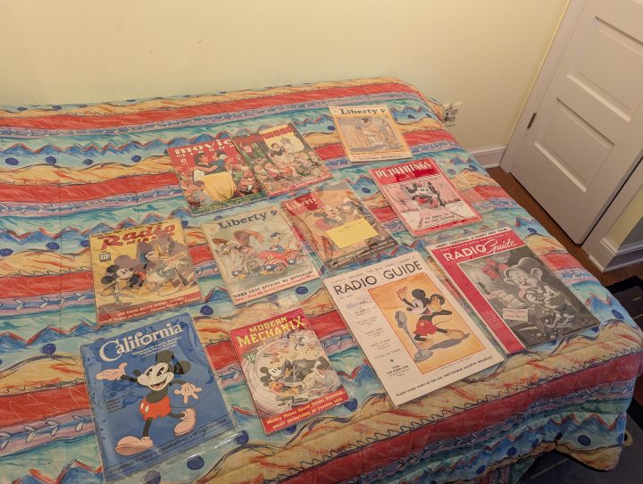 Various Walt Disney publications from over the years