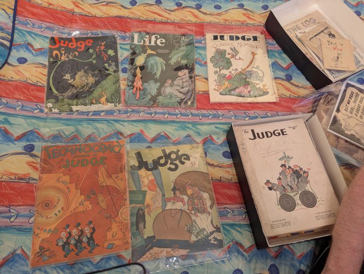 Some magazines with cover art Theodore "Dr. Seuss" Giesel