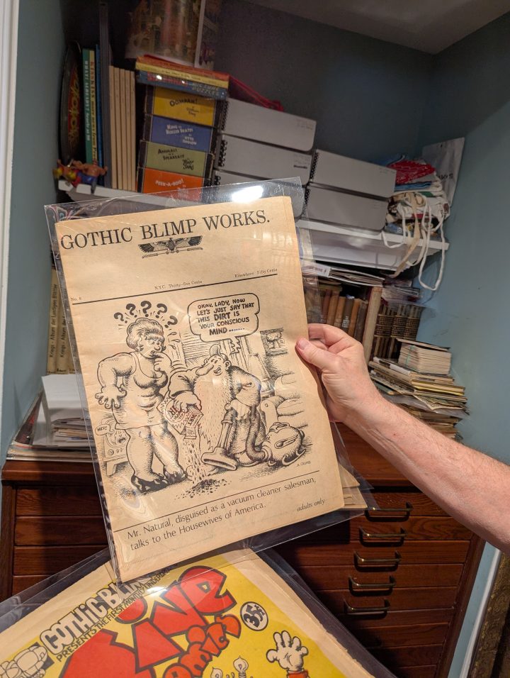 An issue of Gothic Blimp Works with a familiar Robert Crumb cover