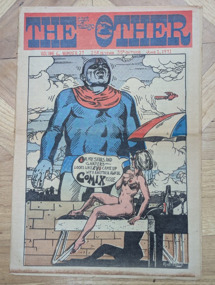 The East Village Other from June 1971, with cover art by Spain Rodriguez