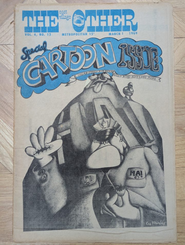 The East Village Other from 1969, with cover art by Lee Kleinberg
